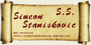 Simeon Stanišković vizit kartica